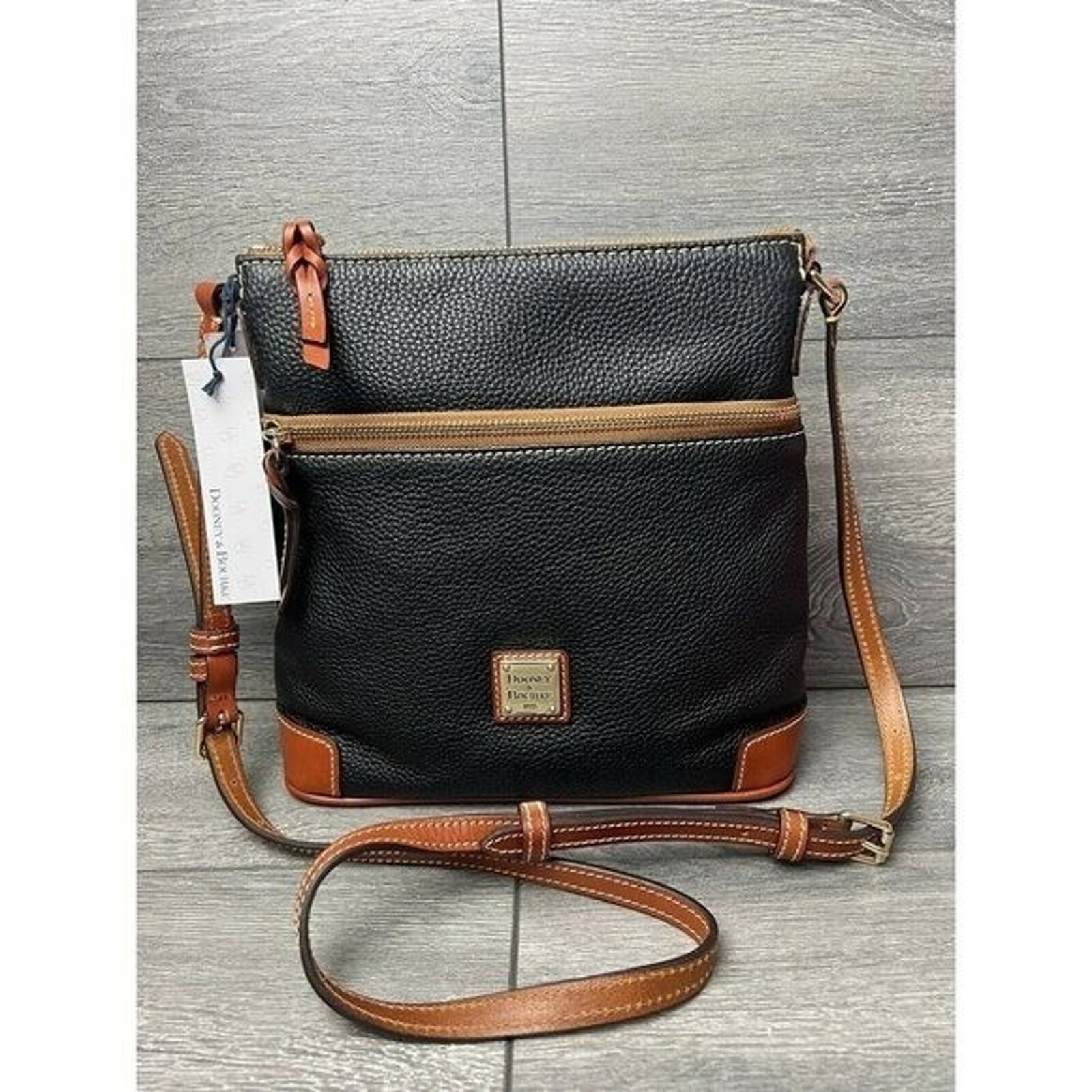 Dooney & Bourke Pebble Leather Crossbody Black Color Bag